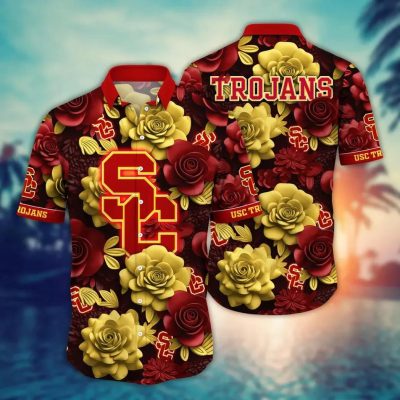 USC Trojans NCAA Flower Aloha Hawaiian Shirt 7, NCAA Hawaiian Shirt