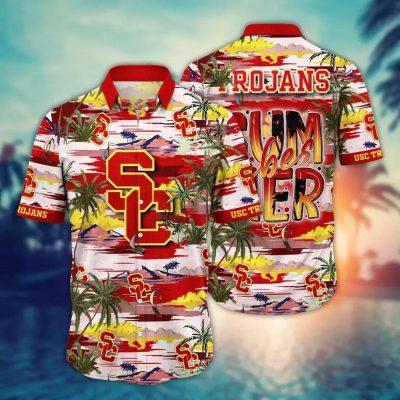 USC Trojans NCAA Flower Aloha Hawaiian Shirt 8, NCAA Hawaiian Shirt