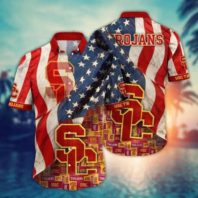 USC Trojans NCAA Flower Aloha Hawaiian Shirt 9, NCAA Hawaiian Shirt