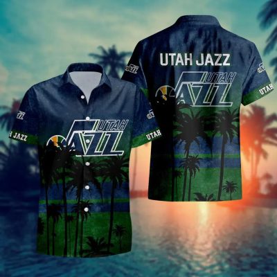 Utah Jazz Aloha Hawaiian Shirt, NCAA Hawaiian Shirt