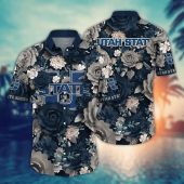 Utah State Aggies NCAA Flower Aloha Hawaiian Shirt 5, NCAA Hawaiian Shirt