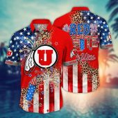 Utah Utes NCAA Aloha Hawaiian Shirt, NCAA Hawaiian Shirt