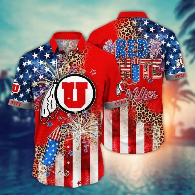 Utah Utes NCAA Aloha Hawaiian Shirt, NCAA Hawaiian Shirt Utah Utes NCAA Aloha Hawaiian Shirt, NCAA Hawaiian Shirt