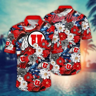 Utah Utes NCAA Aloha Hawaiian Shirt 1, NCAA Hawaiian Shirt Utah Utes NCAA Aloha Hawaiian Shirt 1, NCAA Hawaiian Shirt