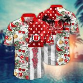 Utah Utes NCAA Flower Aloha Hawaiian Shirt 11, NCAA Hawaiian Shirt