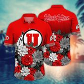 Utah Utes NCAA Flower Aloha Hawaiian Shirt 13, NCAA Hawaiian Shirt