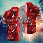 Utah Utes NCAA Flower Aloha Hawaiian Shirt 3, NCAA Hawaiian Shirt
