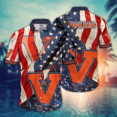 Virginia Cavaliers NCAA Flower Aloha Hawaiian Shirt 11, NCAA Hawaiian Shirt