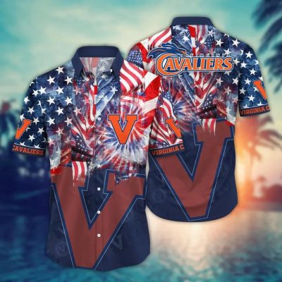 Virginia Cavaliers NCAA Flower Aloha Hawaiian Shirt 12, NCAA Hawaiian Shirt