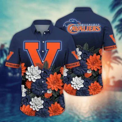 Virginia Cavaliers NCAA Flower Aloha Hawaiian Shirt 13, NCAA Hawaiian Shirt