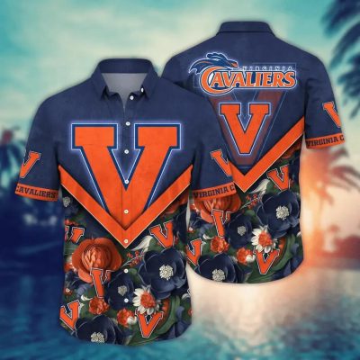 Virginia Cavaliers NCAA Flower Aloha Hawaiian Shirt 4, NCAA Hawaiian Shirt