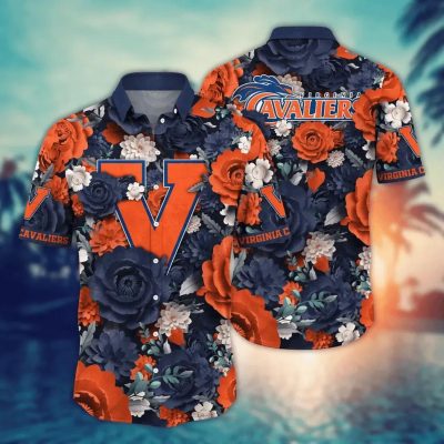 Virginia Cavaliers NCAA Flower Aloha Hawaiian Shirt 5, NCAA Hawaiian Shirt