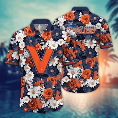 Virginia Cavaliers NCAA Flower Aloha Hawaiian Shirt 9, NCAA Hawaiian Shirt