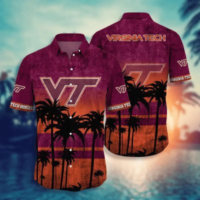 Virginia Tech Hokies Aloha Hawaiian Shirt, NCAA Hawaiian Shirt