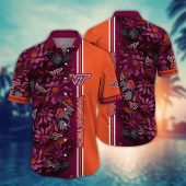 Virginia Tech Hokies NCAA Flower Aloha Hawaiian Shirt 2, NCAA Hawaiian Shirt
