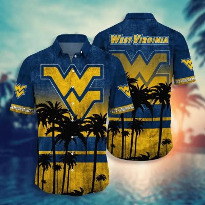West Virginia Mountaineers Aloha Hawaiian Shirt, NCAA Hawaiian Shirt