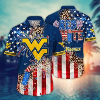West Virginia Mountaineers NCAA Aloha Hawaiian Shirt, NCAA Hawaiian Shirt