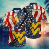 West Virginia Mountaineers NCAA Flower Aloha Hawaiian Shirt 10, NCAA Hawaiian Shirt