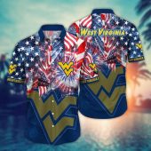 West Virginia Mountaineers NCAA Flower Aloha Hawaiian Shirt 11, NCAA Hawaiian Shirt