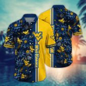 West Virginia Mountaineers NCAA Flower Aloha Hawaiian Shirt 2, NCAA Hawaiian Shirt