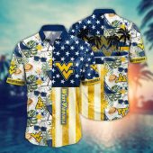 West Virginia Mountaineers NCAA Flower Aloha Hawaiian Shirt 9, NCAA Hawaiian Shirt