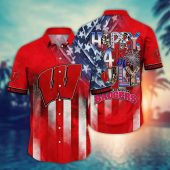 Wisconsin Badgers NCAA Aloha Hawaiian Shirt 2, NCAA Hawaiian Shirt