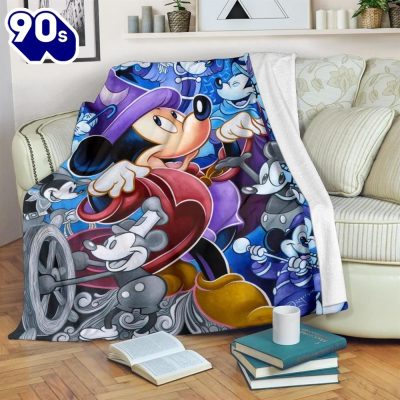 Wizard Mickey Disney Fleece Blanket Gift For Fan - Musicdope90s