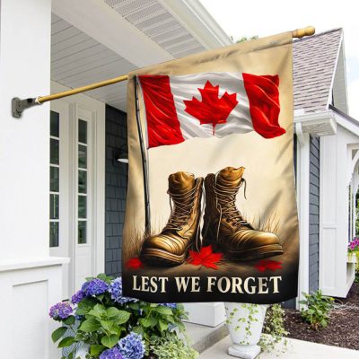 Remembrance Day Military Boots Canadian Flag TQN3009F - Flagwix