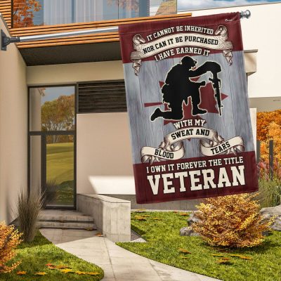Remembrance Day Canadian Veterans It Cannot Be Inherited Forever The Title Veteran Memorial Flag MLN1972F - Flagwix