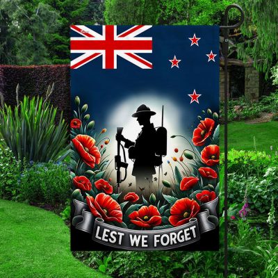Memorial Day FLAGWIX New Zealand Anzac Day Lest We Forget Flag MLN2708F - Flagwix