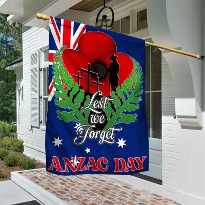 Anzac Day, Remembrance Poppy, Lest We Forget Australian Veteran, Australian Flag TPT711F - Flagwix Anzac Day, Remembrance Poppy, Lest We Forget Australian Veteran, Australian Flag TPT711F - Flagwix