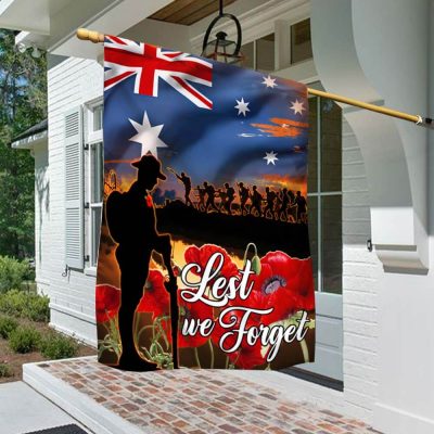 Lest We Forget, Anzac Day, Veteran Remembrance Poppy Australian Flag TPT674Fv1 - Flagwix Lest We Forget, Anzac Day, Veteran Remembrance Poppy Australian Flag TPT674Fv1 - Flagwix