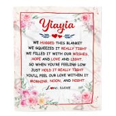 Yiayia Blanket From Grandkids Granddaughter Grandson We Hugged This Blanket Mother Day Blanket Personalized Blanket For Mom 1 C4fgik.jpg - demo10