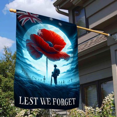 FLAGWIX Australia Anzac Day Lest We Forget Flag TQN2831F - Flagwix