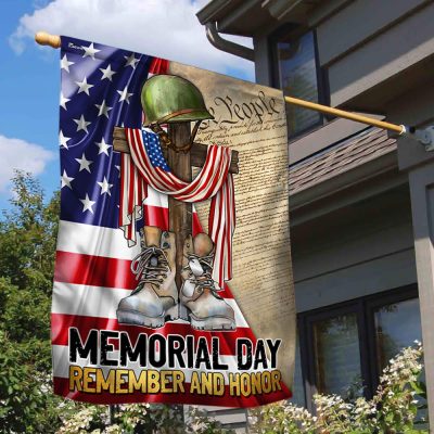 FLAGWIX Memorial Day Remember and Honor Veteran American Patriot We The People Flag MLN2754F - Flagwix