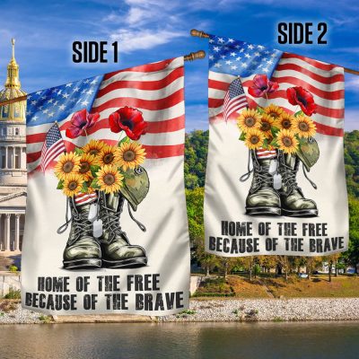 Memorial Day Happy 4th Of July, Home Of The Free American Flag TPT954F - Flagwix