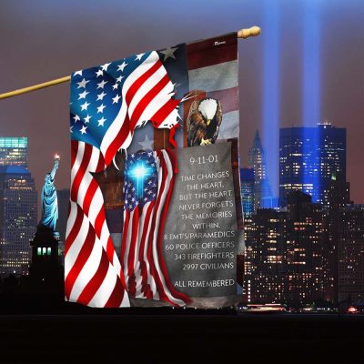 Memorial Day 911 Patriot Day, September 11 Never Forget American Jesus Flag TPT1101F - Flagwix