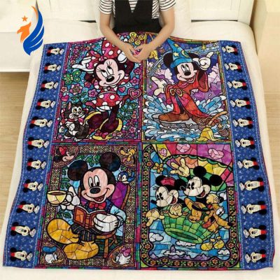 Best Quilt Blanket for Fans of Mickey Mouse Soft and Snuggly - Blanket Home Decor Gift