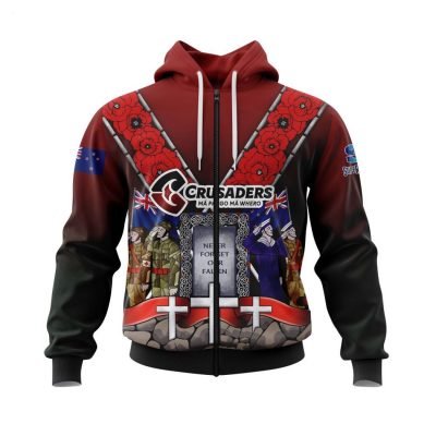 BNZ Crusaders Specialized Anzac Jersey Concepts Hoodie