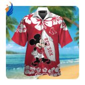 Shop the Limited Edition Boston Red Sox Mickey Mouse Hawaii Shirt - Perfect Summer Button Up for Men & Women