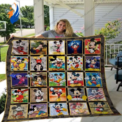 Cartoon Character Mickey Mouse Collection Quilt Blanket Mickey Mouse Cartoon Character Collection Quilt Bedding Set - Blanket Home Decor Gift