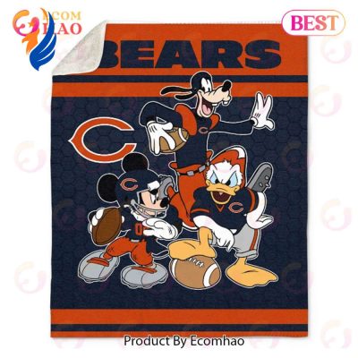 Chicago Bears Disney Mickey Mouse 3D Full Printing Blanket V1 - Blanket Home Decor Gift