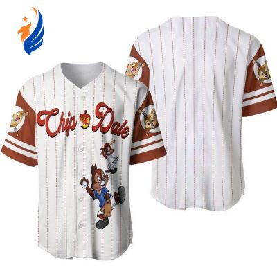 Disney Chip And Dale Mickey and Friends Baseball Jersey: Perfect Gift for Disney Lovers