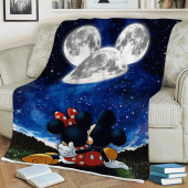Couple Love Mickey And Minnie Disney 2098 Christmass Lover Sherpa Fleece Quilt Blanket Bl1450 Blanket Home Decor Gift 4.gif - demo10