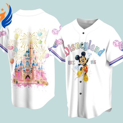 Disneyland Baseball Jersey: Mickey Head Family Vacation & Magic Kingdom WDW - Perfect for Baseball Lovers!