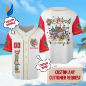 Custom Mickey Mouse Christmas Baseball Jersey Mickey And Friends Jersey Team Minnie Mouse Xmas Party Shirt Magic Kingdom Shirt 3.jpg - demo10