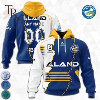 Personalized NRL Parramatta Eels Special Mix Jersey Hoodie 3D