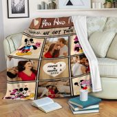 Custom Name And Photo Blanket Mickey And Minnie Fleece Blanket Gift For Couple Blanket Blanket For Mom Blanket Gift Anniversary Blanket Home Decor Gift 3.jpeg - demo10