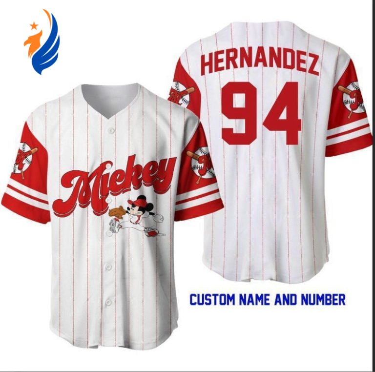 Personalized Mickey Mouse Disney Baseball Jersey: Unique Lover s Gift