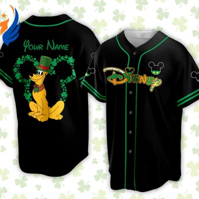 Personalized Mickey St Patrick Day Disneyland Baseball Jersey - Ideal for Baseball Lovers & Family Vacation Trips